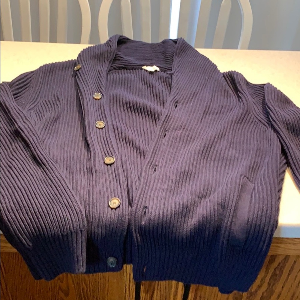 Gap Mend XL sweater with tunic neck, button up